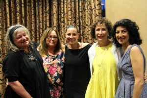 Food Talks Vol 8 Speakers (from left to right) Karan Barnaby, Angie Quaale, Merri Schwartz, Susan Mendelson and Meeru Dhaliwala